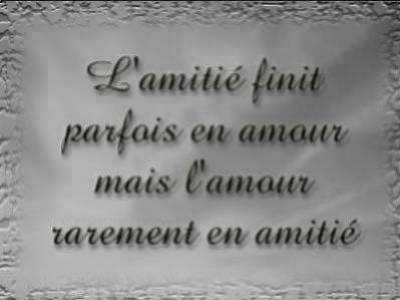 Lamitié.....